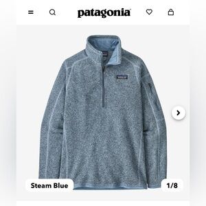 Patagonia Better Sweater Steam Blue Half Zip
